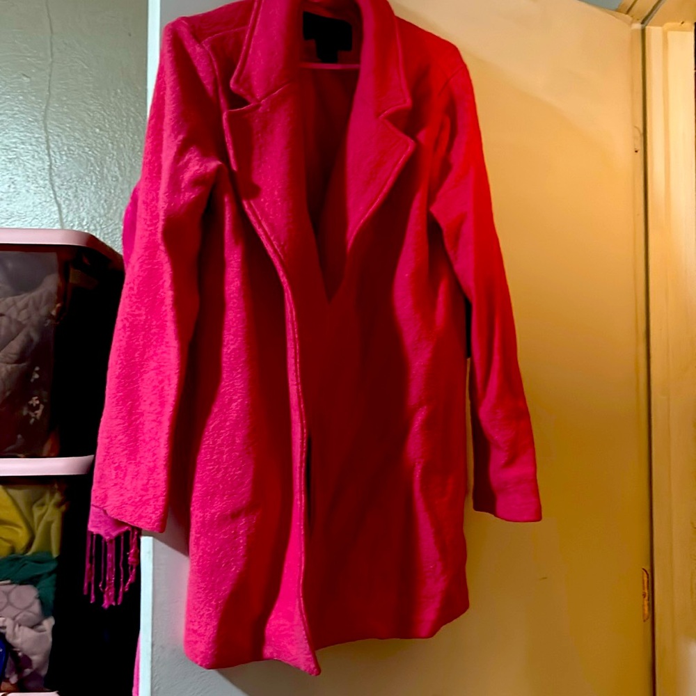 pink coat